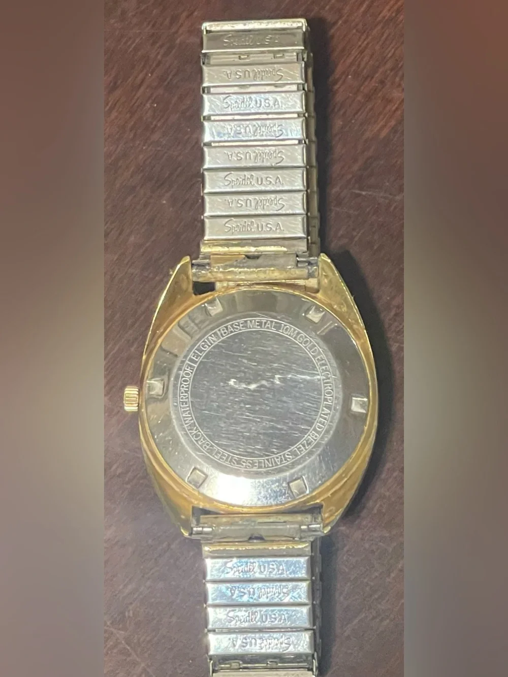 Lord Elgin Vintage Watch Masonic  Mechanical 10 M Gold Electroplated Works